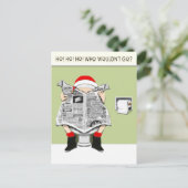 Cartes Pour Fêtes Annuelles Drôle Cartoon de Noël (Debout devant)