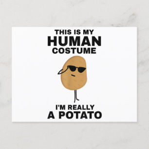 Cartes Pour Fêtes Annuelles Drôle C'est mon costume humain Je suis vraiment un