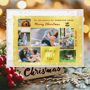 Cartes Pour Fêtes Annuelles Drôle Chien Chat Nous avons déménagé Nouvelle Mais