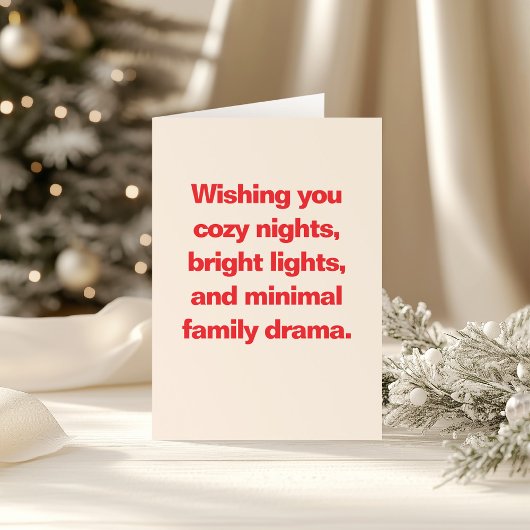 Cartes Pour Fêtes Annuelles Drôle Citation Famille de Noël Sassy Clever sur me