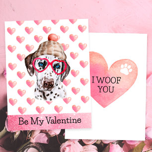 Cartes Pour Fêtes Annuelles Drôle Dalmatien Je T'aime Toi Chien Saint Valentin