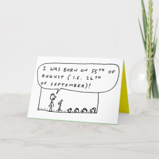 Cartes Pour Fêtes Annuelles Drôle date anniversaire dessin animé