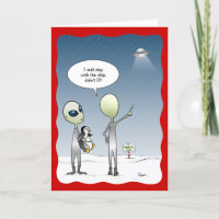 Drôle de Père Noël extraterrestre Noël UFO Rudolph