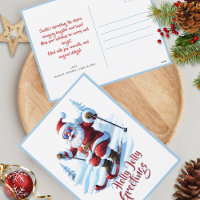 Drôle de Père Noël Skiant Vive les Cloches