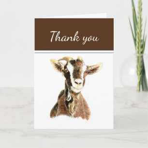 Cartes Pour Fêtes Annuelles Drôle de remerciement vieille chèvre Animal, Humo
