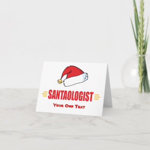 Cartes Pour Fêtes Annuelles Drôle de Santa Hat