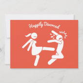 Cartes Pour Fêtes Annuelles Drôle Divorce Sympathy Dons (Devant)