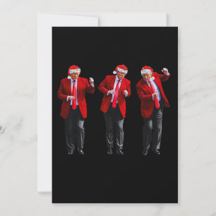 Cartes Pour Fêtes Annuelles Drôle Donald Trump Dansant le président Noël