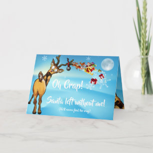 Cartes Pour Fêtes Annuelles Drôle excuse de fin de Noël