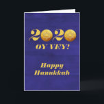 Cartes Pour Fêtes Annuelles Drôle Hanoukka Oy Vey 2020 Gelt Coin<br><div class="desc">Ce design a été créé à partir de ma peinture acrylique fluide unique. Il peut être personnalisé en cliquant sur le bouton personnaliser et en modifiant le nom, les initiales ou les mots. Vous pouvez également modifier la couleur et le style du texte ou supprimer le texte d'une conception d'image...</div>