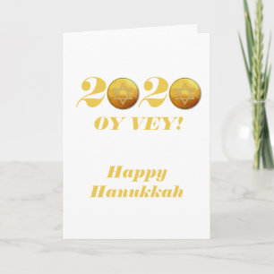 Cartes Pour Fêtes Annuelles Drôle Hanukkah Oy Vey 2020 Pièce de Gelt