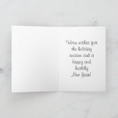 Cartes Pour Fêtes Annuelles Drôle Labrador Parties scintillant Antlers Texte p (Intérieur)