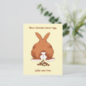 Cartes Pour Fêtes Annuelles Drôle Lapin de Pâques tordu © Sandy Long (Debout devant)