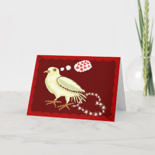 Cartes Pour Fêtes Annuelles Drôle Lovebird Valentine's Day Dove