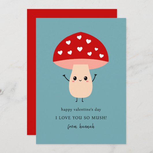Cartes Pour Fêtes Annuelles Drôle mignon Je T'Aime Si Putain Happy Valentine's (Devant / Derrière)