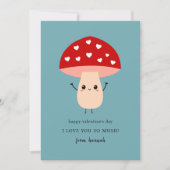 Cartes Pour Fêtes Annuelles Drôle mignon Vous Aimez Si Mush Happy Valentine (Devant)