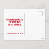 Cartes Pour Fêtes Annuelles Drôle Mugshot Noël Culpabilité Giraffe (Dos)