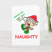 Cartes Pour Fêtes Annuelles Drôle Noël coquin Elf Xmas Humour (Devant)
