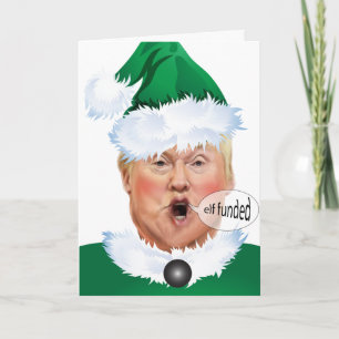 Cartes Pour Fêtes Annuelles Drôle Noël Donald Trump Elf