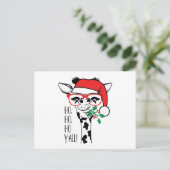 Cartes Pour Fêtes Annuelles Drôle Noël Giraffe HO HO HO Y'all (Debout devant)