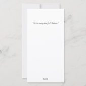 Cartes Pour Fêtes Annuelles Drôle Noël Rouge Vert Tinsel Photo (Dos)