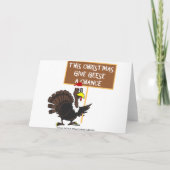 Cartes Pour Fêtes Annuelles Drôle Noël Turquie (Dos)