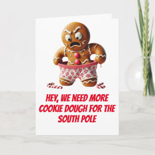 Cartes Pour Fêtes Annuelles Drôle pain d'épices de Noël - Plus de biscuits tou