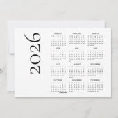 Cartes Pour Fêtes Annuelles Drôle Père Noël C'Était Chien 2026 Calendrier Noël (Dos)