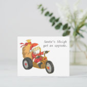 Cartes Pour Fêtes Annuelles Drôle Père Noël Sleigh Obtient une mise à niveau p (Debout devant)