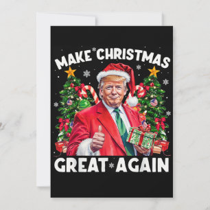 Cartes Pour Fêtes Annuelles Drôle Père Noël Trump Rendre Noël super