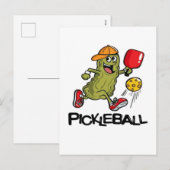 Cartes Pour Fêtes Annuelles Drôle Pickleball (Devant / Derrière)