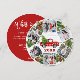 Cartes Pour Fêtes Annuelles Drôle Quelle année Camion rouge Noël 6 PHOTO