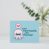 Cartes Pour Fêtes Annuelles Drôle Saint Valentin poulpe (Debout devant)