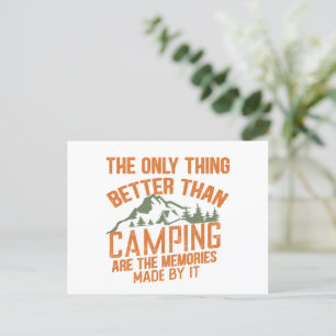 Cartes Pour Fêtes Annuelles Drôle slogan de camping été citations
