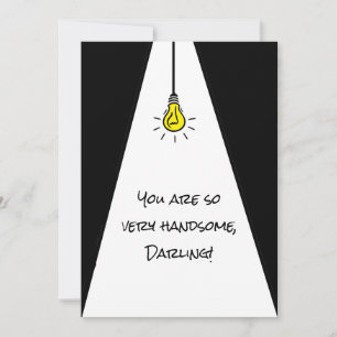 Cartes Pour Fêtes Annuelles Drôle Snarky TU ES TELLEMENT HANDSOME Custom Valen
