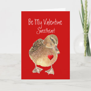 Cartes Pour Fêtes Annuelles Drôle Soit Mon Amoureux Saint Valentin Cute Duck