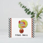 Cartes Pour Fêtes Annuelles Drôle Thanksgiving (Debout devant)