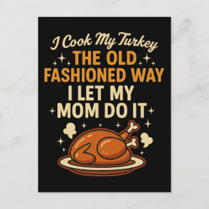 Cartes Pour Fêtes Annuelles Drôle Thanksgiving Turkey Mom Joke