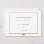 Cartes Pour Fêtes Annuelles Drôle Thanksgiving Turkeys Lecture Proclamation (Dos)