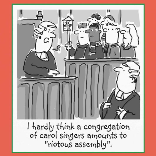 Cartes Pour Fêtes Annuelles Drôle Thème juridique et droit Noël