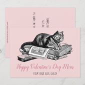 Cartes Pour Fêtes Annuelles Drôle Valentine De Chat (Devant / Derrière)