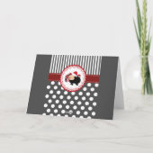 Cartes Pour Fêtes Annuelles Drôle whimsical mignon mouton de Noël motif (Dos)