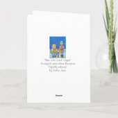 Cartes Pour Fêtes Annuelles drôles chanteurs de carol scène de neige à noël (Dos)