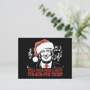 Cartes Pour Fêtes Annuelles Drôles de chaussettes de Noël du président Trump v