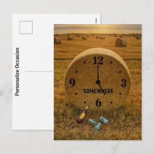 Cartes Pour Fêtes Annuelles Drôles Rancheros Balle Art Cinq Heures Quelque Par