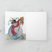CARTES POUR FÊTES ANNUELLES DRUNKEN SNOWMAN (Intérieur)