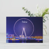 Cartes Pour Fêtes Annuelles Dubaï, grande roue (Debout devant)