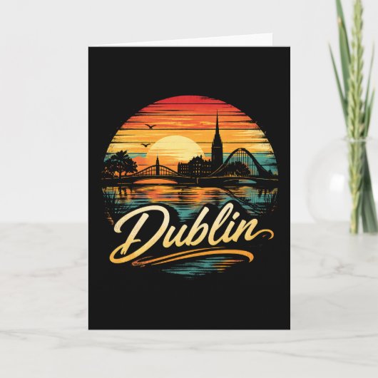 Cartes Pour Fêtes Annuelles Dublin (Devant)