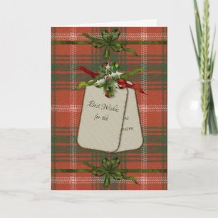 Cartes Pour Fêtes Annuelles Duc de Rothesay Ancien Tartan Noël