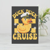 Cartes Pour Fêtes Annuelles Duck Duck Cruise Funny Famille Croisière correspon (Debout devant)
